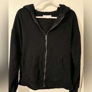 Plain Black zip up
